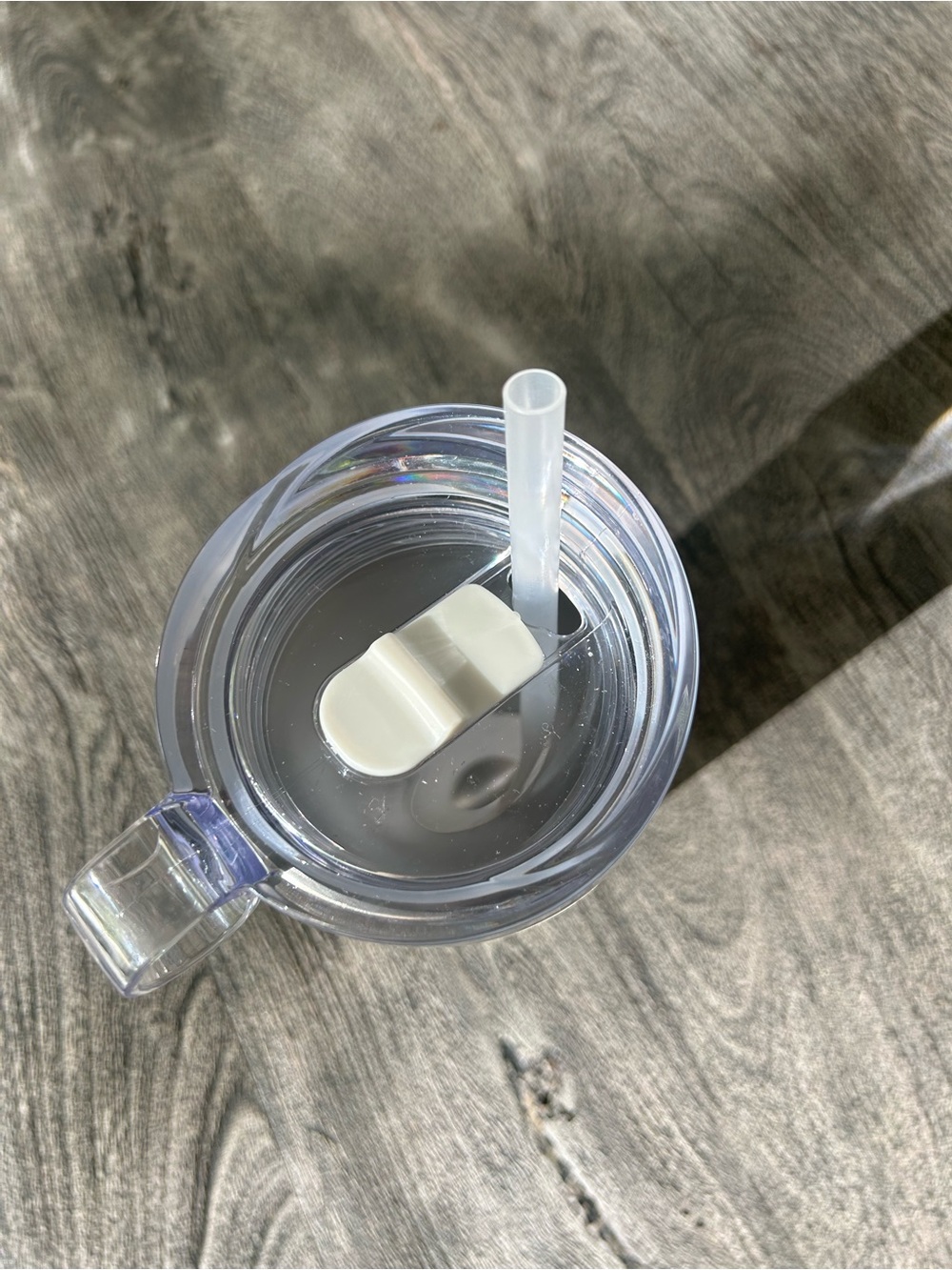 BMW White Travel Tumbler with Clear Lid and Straw - Picture 3 of 7